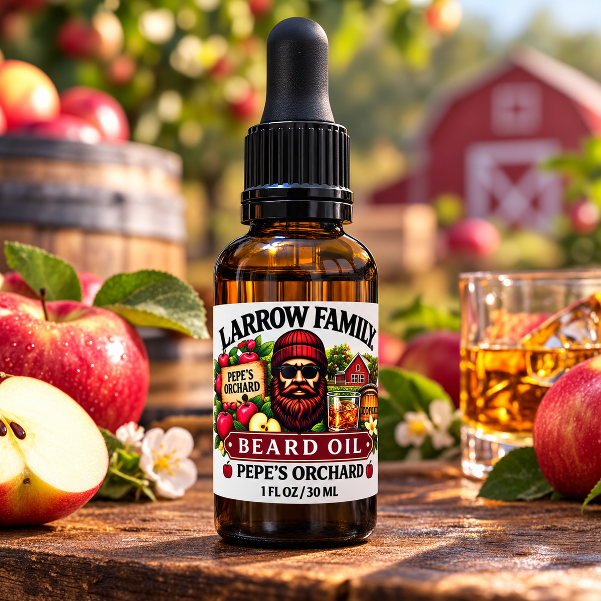 Pépé’s Orchard Beard Oil – Green Apple, Bourbon & Vanilla – 1 oz